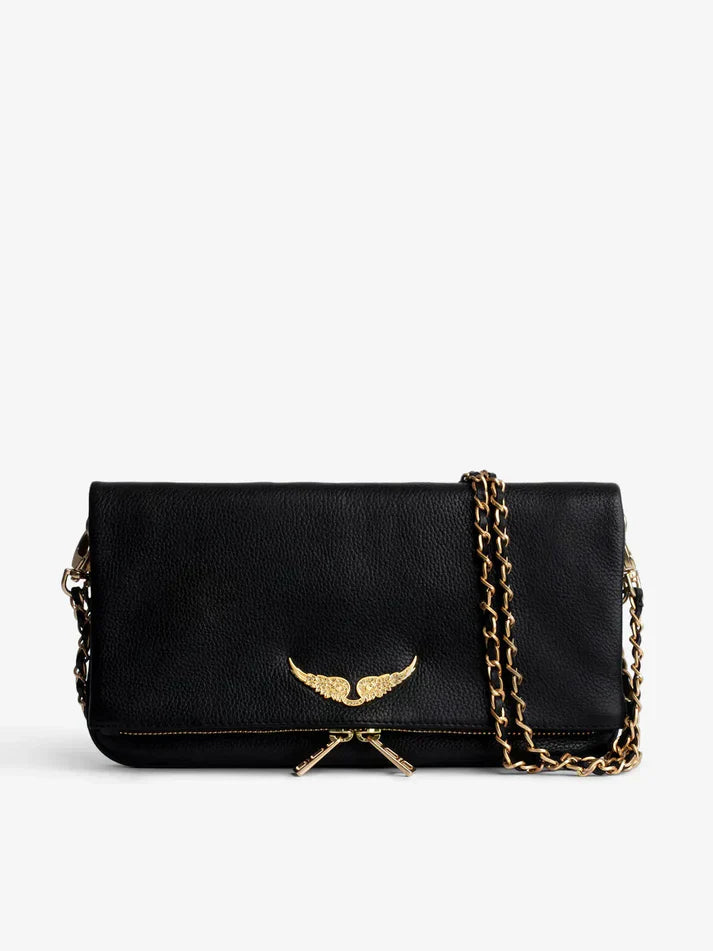 Zadig & Voltaire  -  Sac rocky noir doré femme