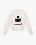 Isabel Marant -  Pull à logo blanc femme