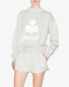 Isabel Marant  -  Pull à logo gris femme